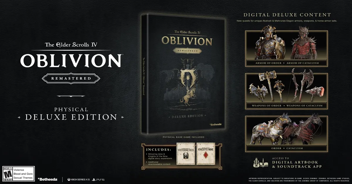 Oblivion Remastered’s Physical Edition Size