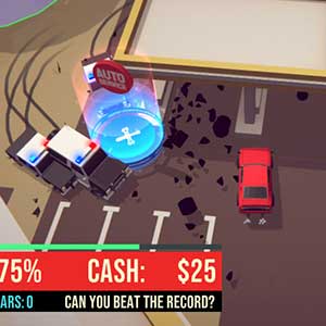 Busted car by the police