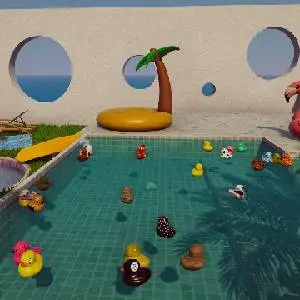 Placid Plastic Duck Simulator Ducks Galore - Swimming Pool