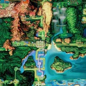 Pokemon Alpha Sapphire Nintendo 3DS Map