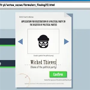 Politics The Game - Create Political Party