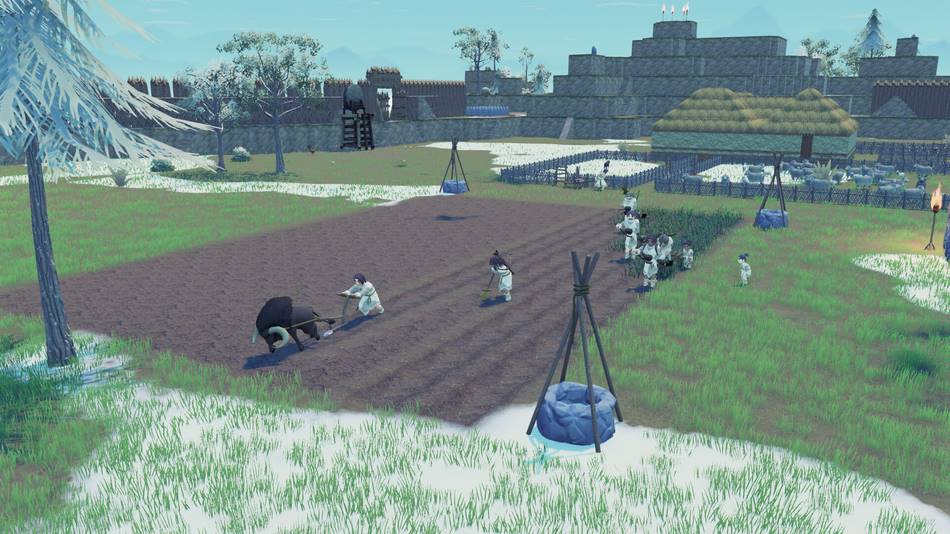 Primitive Society Simulator showcase of farming