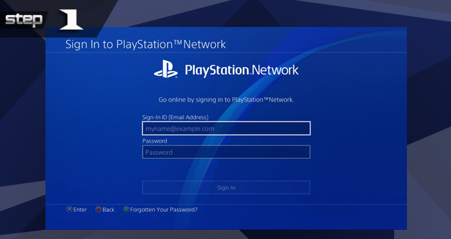 Playstation Sign in temporary account