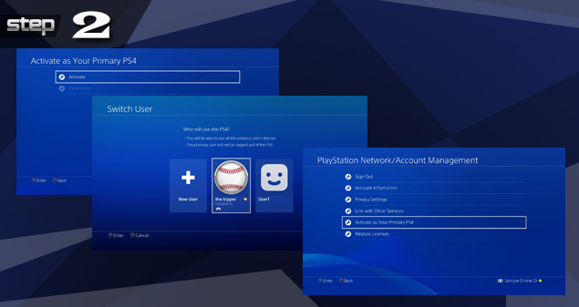 Playstation revert back from temporary account