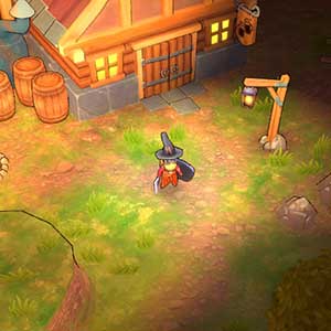 Checking outside the door