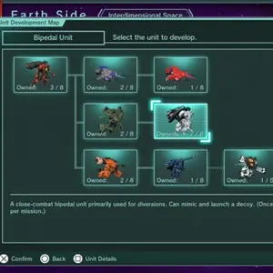 R-Type Tactics 1 & 2 Cosmos - Unit Development Map