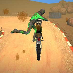 Ride on the bike while on the air