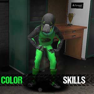 Rider stretching before the ride