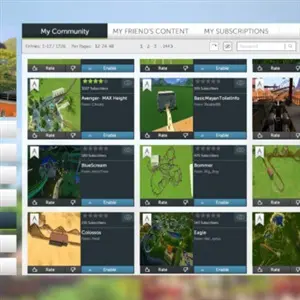 RollerCoaster Tycoon World - Blueprints