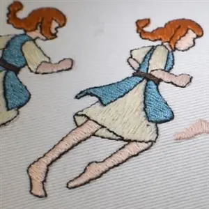 Scarlet Deer Inn - Hand-stitched Character