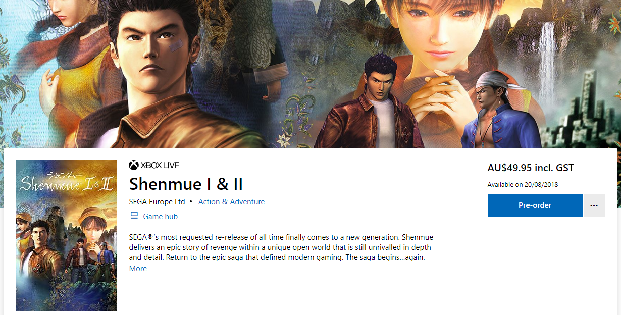 Shenmue 1 And 2 Launch Date