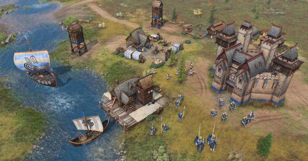 The upcoming Raiders of the North expansion introduces fierce new infantry tactics to the RTS forefront