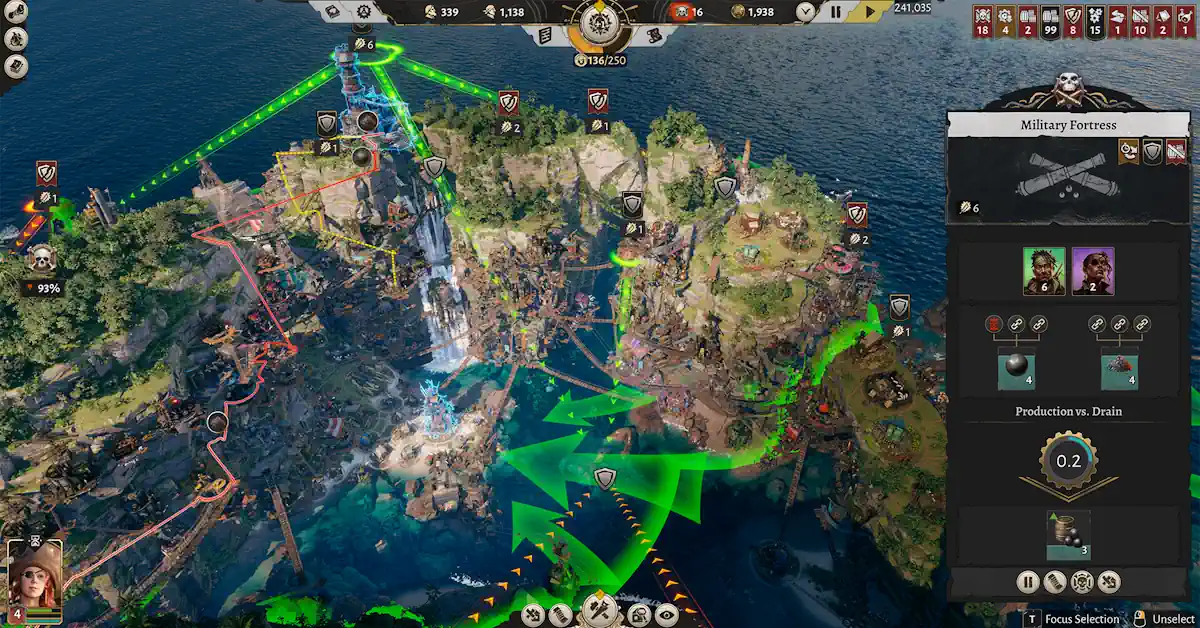 Corsair Cove demands vertical expansion across rugged cliff faces