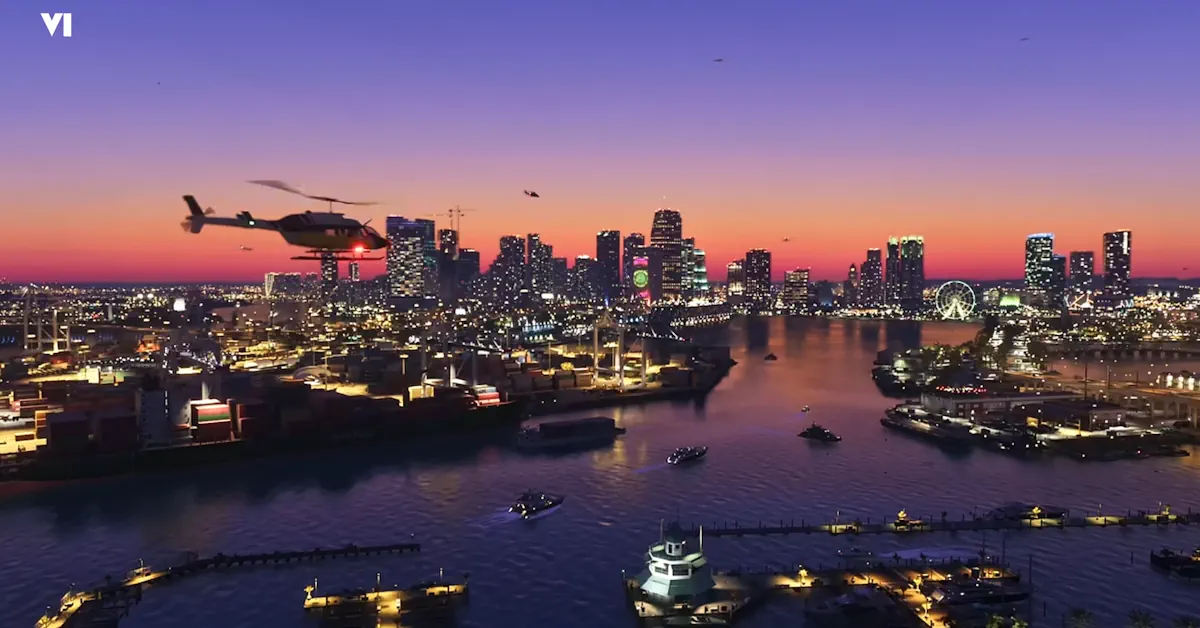 Rockstar Games updated the landing page with a beautiful shot of Vice City