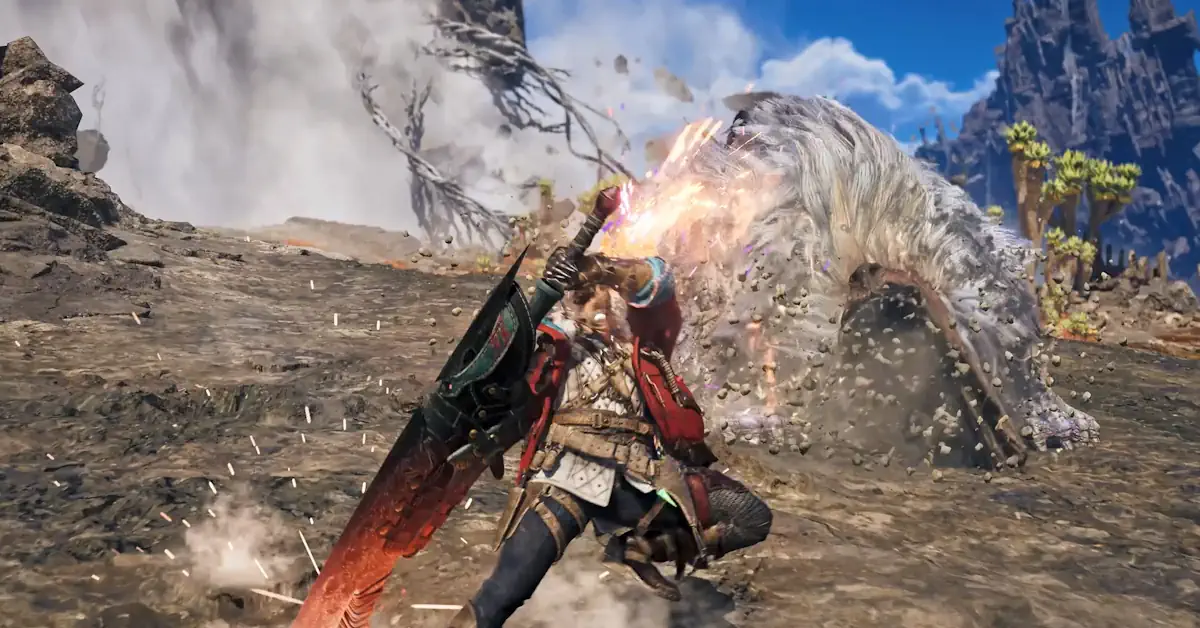 Capcom showcase the Boost Bracer system and the first weapon showcase with the iconic Greatsword