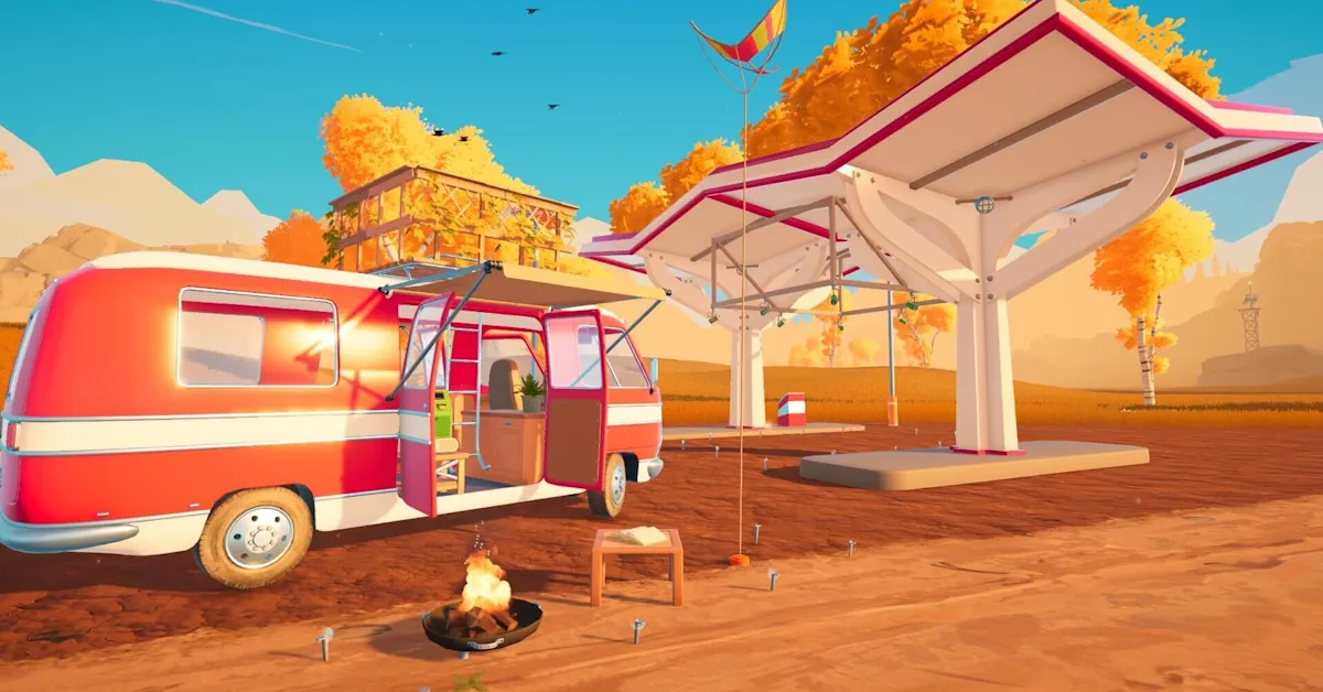 Outbound combines cozy exploration with deep vehicle customization and off-grid survival