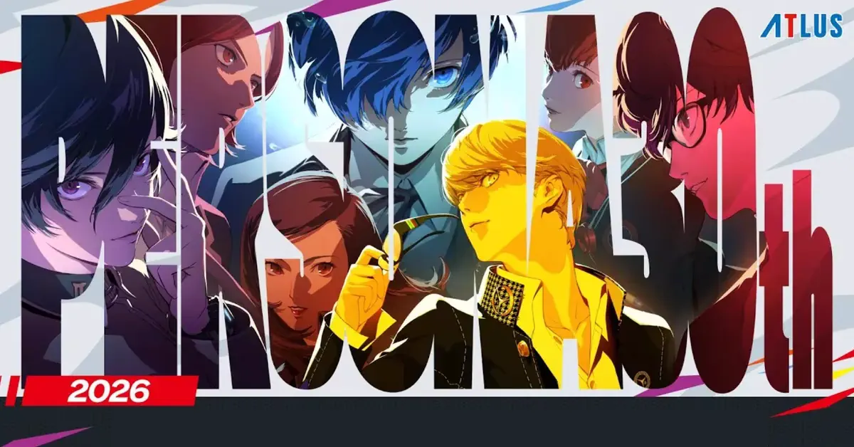 The official 30th Anniversary artwork features protagonists from the entire Persona history