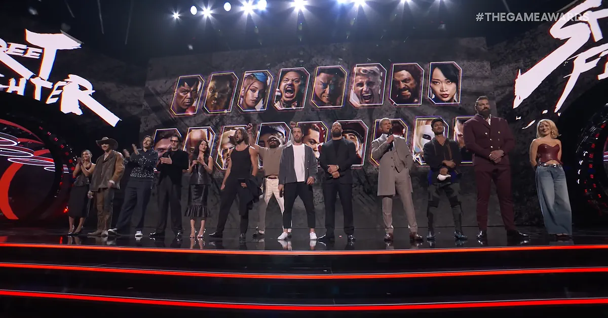 Street Fighter 2026 Movie cast on stage at TGA 2025 