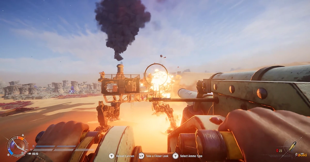 Navigating the harsh sands requires the protection of a custom Trampler in SAND: Raiders of Sophie