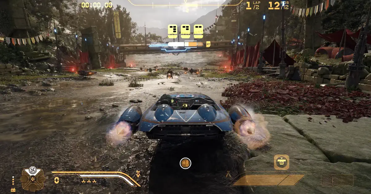 Landspeeders combine heavy armor with drift-centric handling in Star Wars: Galactic Racer