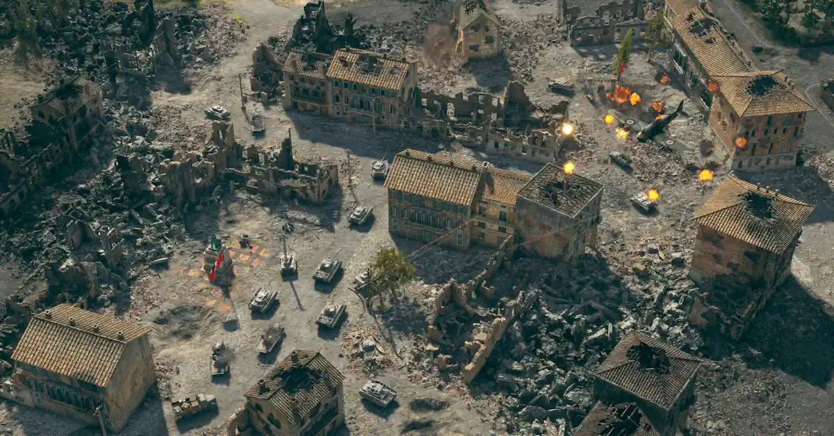 Tactical positioning and the use of terrain are vital for survival in the 25-mission campaign of Sudden Strike 5