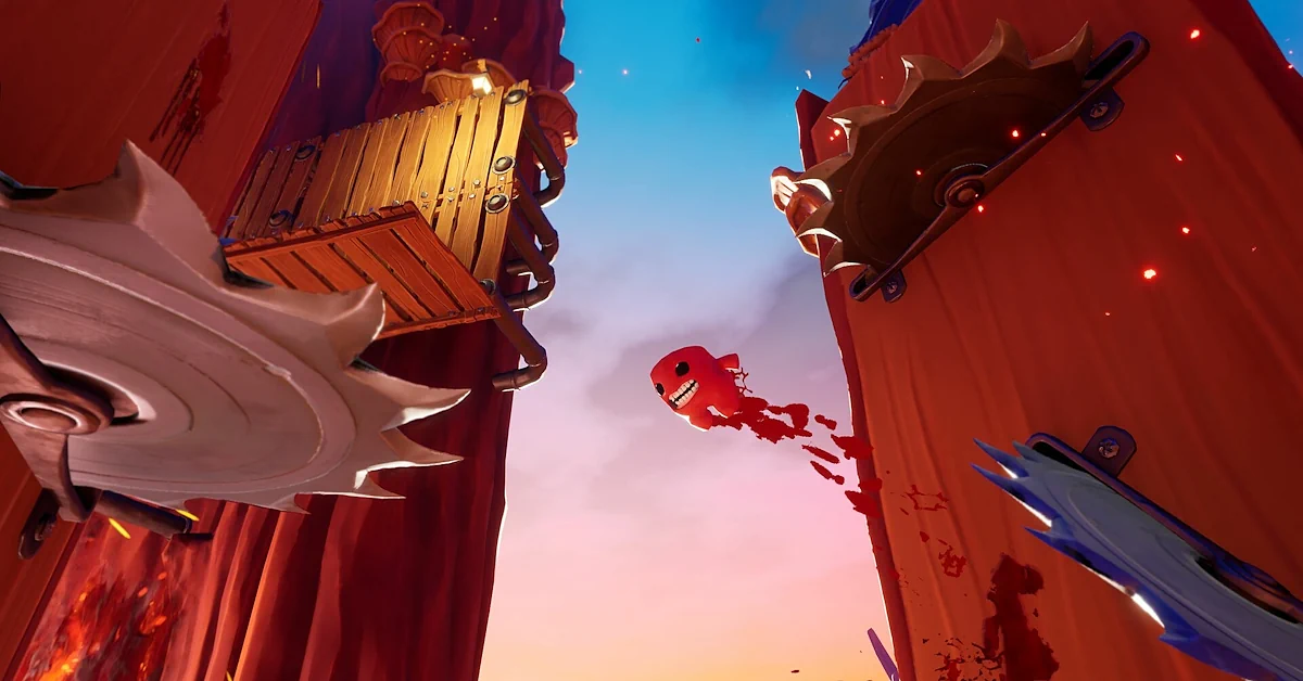 The iconic chunk of meat returns, bringing his brand of punishing platforming to a brand new dimension