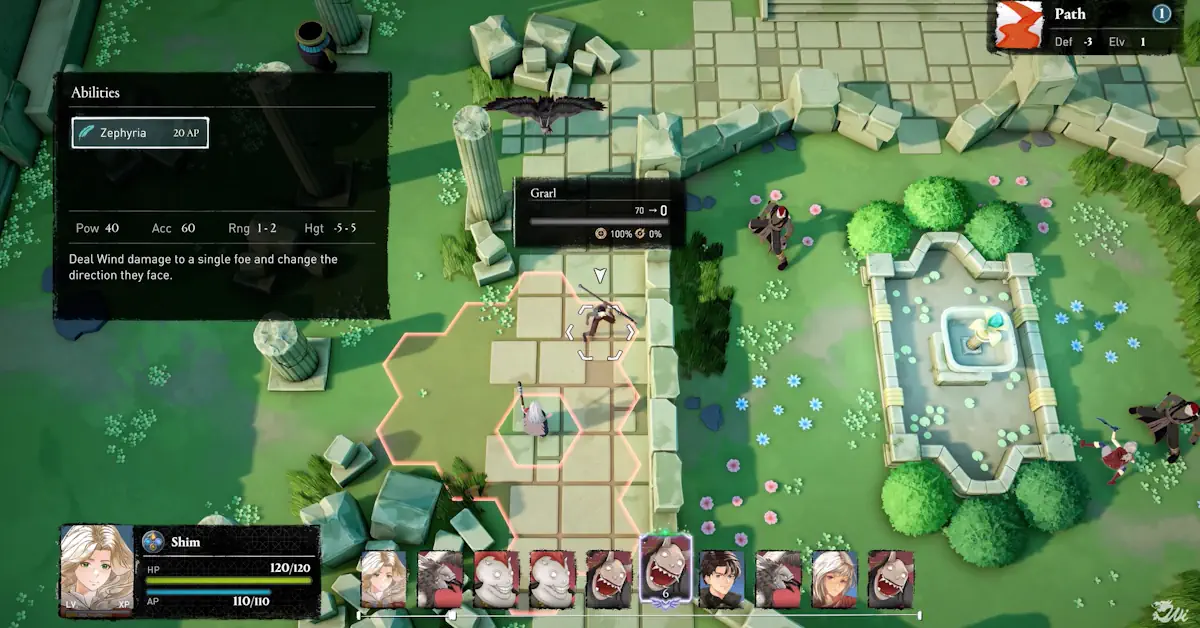 Beaten Path combines 2D character illustrations with a fully navigable 3D world map