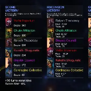 StarDrive 2: Sector Zero - Victory Statistics