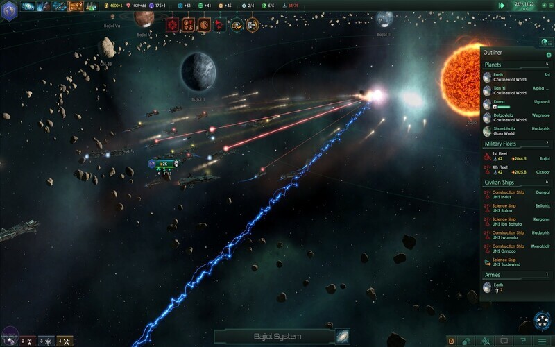 gameplay di Stellaris