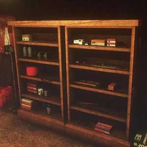 Behind is the secret door