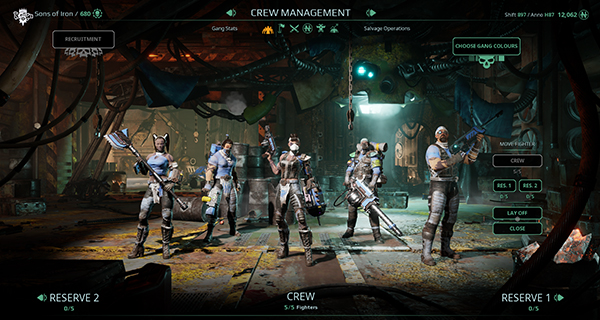 Necromunda: Underhive Wars Crew Management