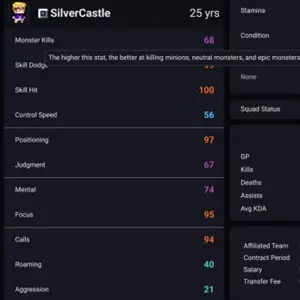 Teamfight Manager 2 - Player Profile