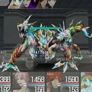Tears Revolude - Battle system