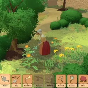 The Abbess Garden - Watering Plant