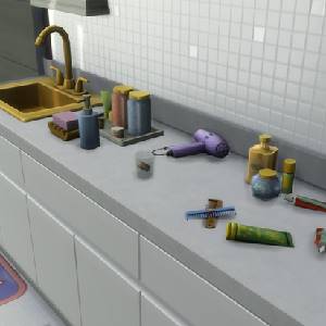The Sims 4 Bathroom Clutter Kit Counter Top