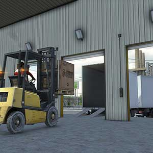 load your vehicle using a forklift