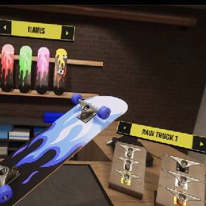 VR Skater - Blue Flames