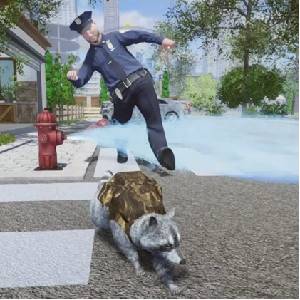 Wanted Raccoon - Cop