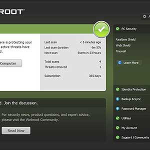 Webroot SecureAnywhere AntiVirus - Protected