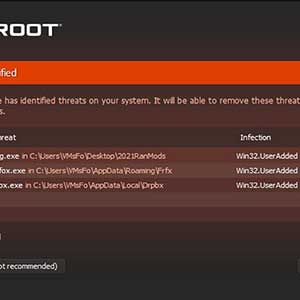 Webroot SecureAnywhere AntiVirus - Threats