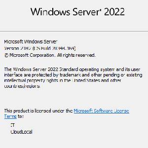 Windows Server 2022 - About Windows