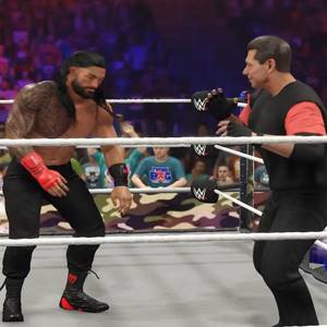 WWE 2K24 Mr. Mcmahon and Roman Reigns