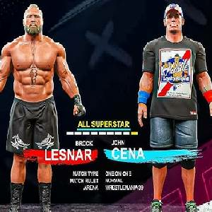 WWE 2K25 - Brock Lesnar and John Cena
